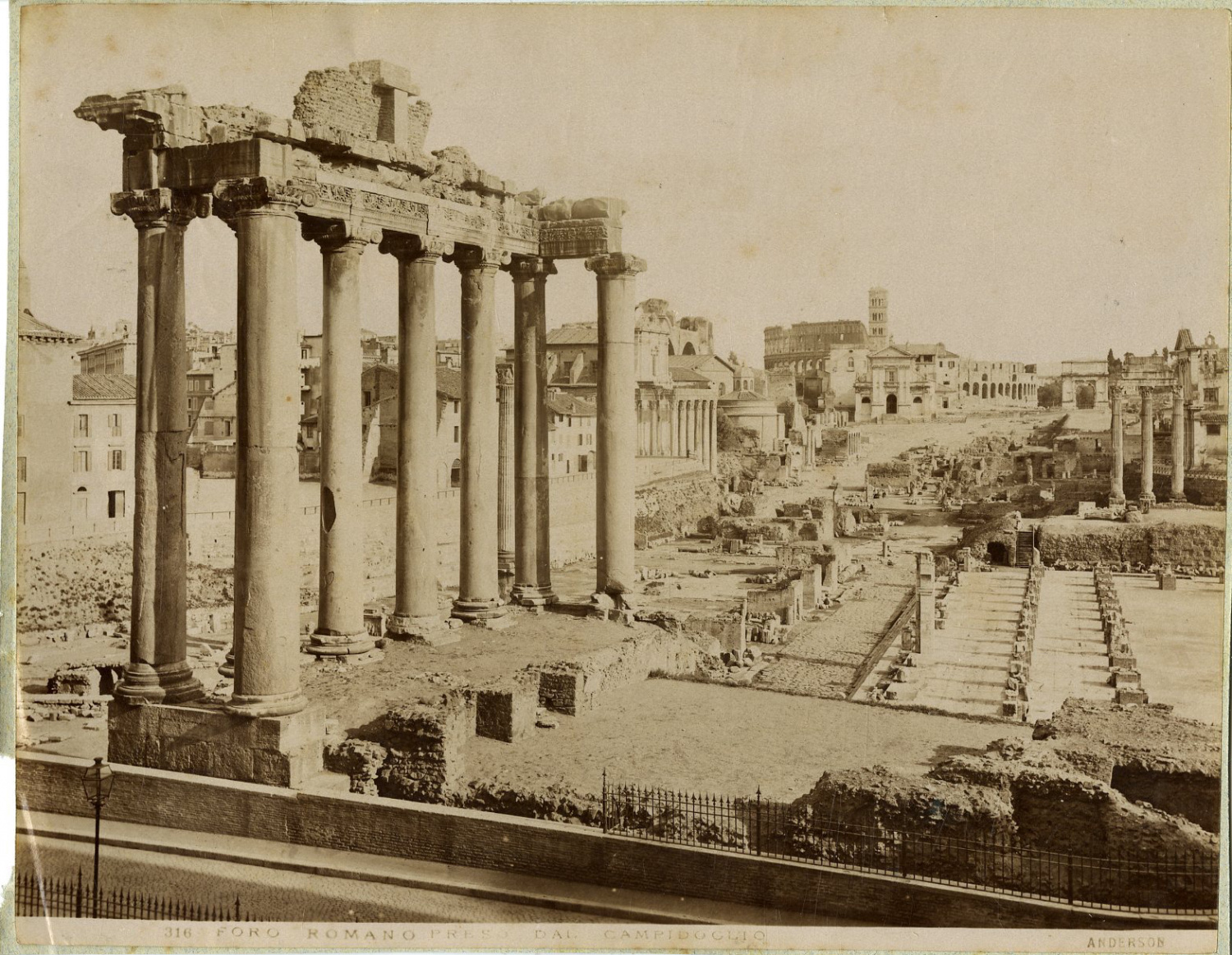 Anderson. Italie, Foro Romano preso dal Campidoglio by Photographie ...