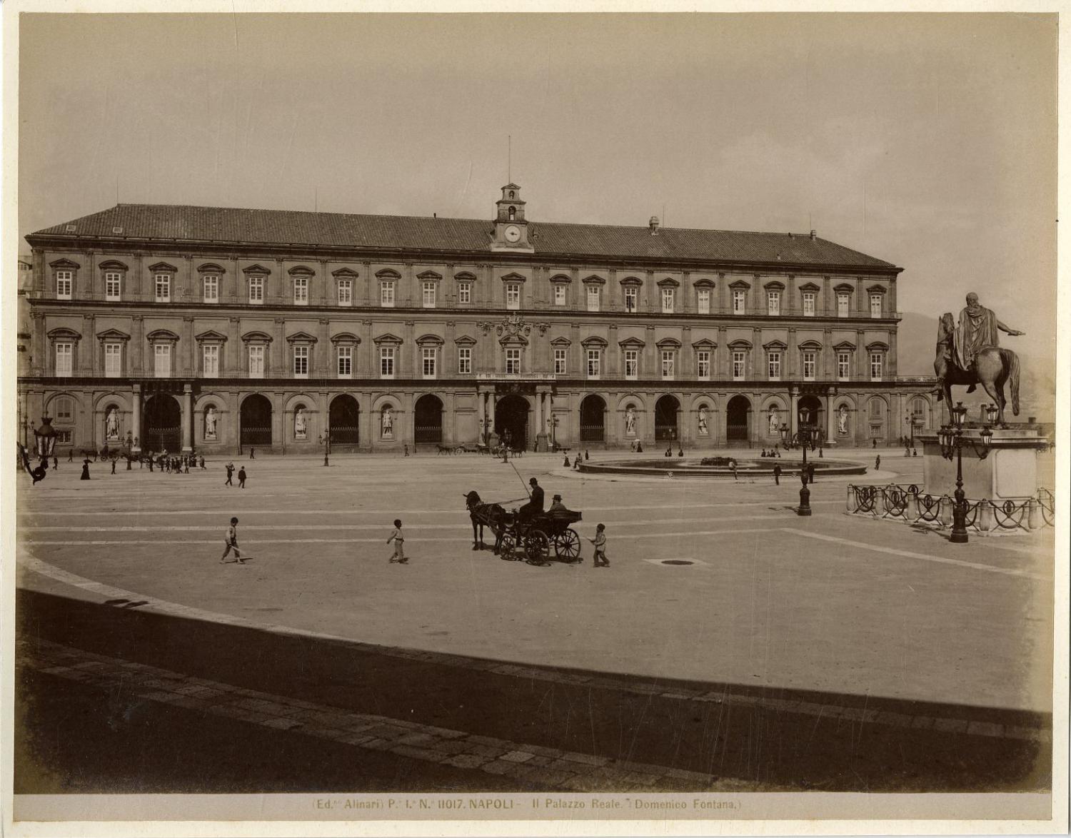 Ed. Alinari, Italie, Napoli, Il Palazzo Reale (Domenico Fontana) von ...