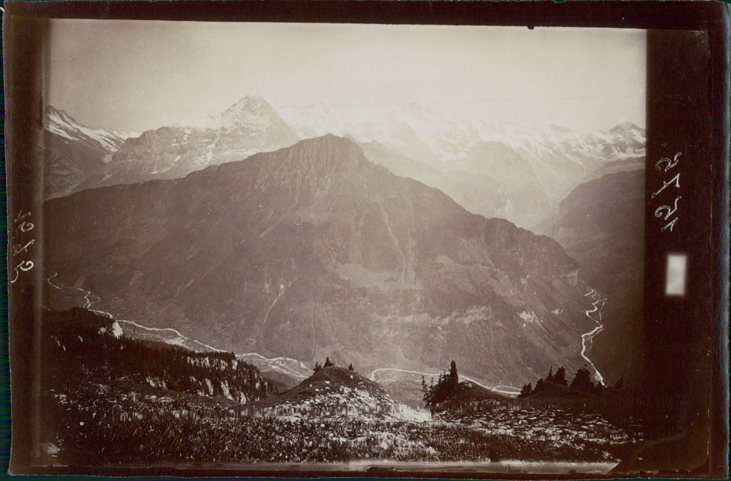 Adolphe Braun Chemin de fer de la Schynige Platte ca.1890 vintage alb Suisse 