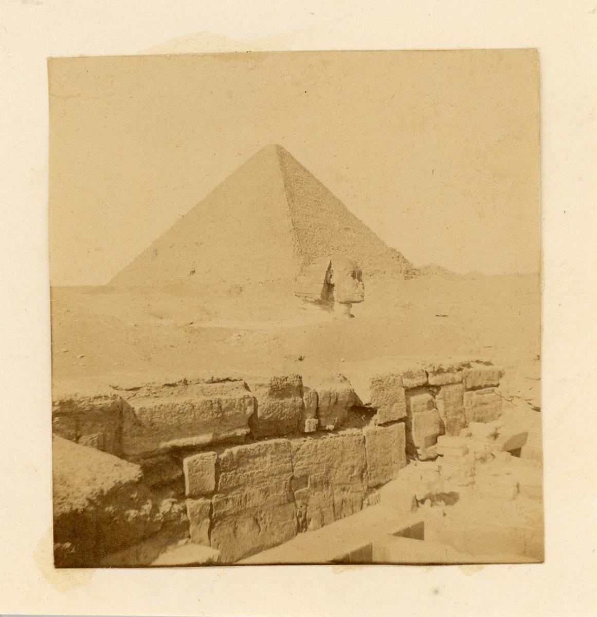 Egypte Le Sphinx Et La Pyramide By Photographie Originale Original Photograph 1855 Photograph Photovintagefrance