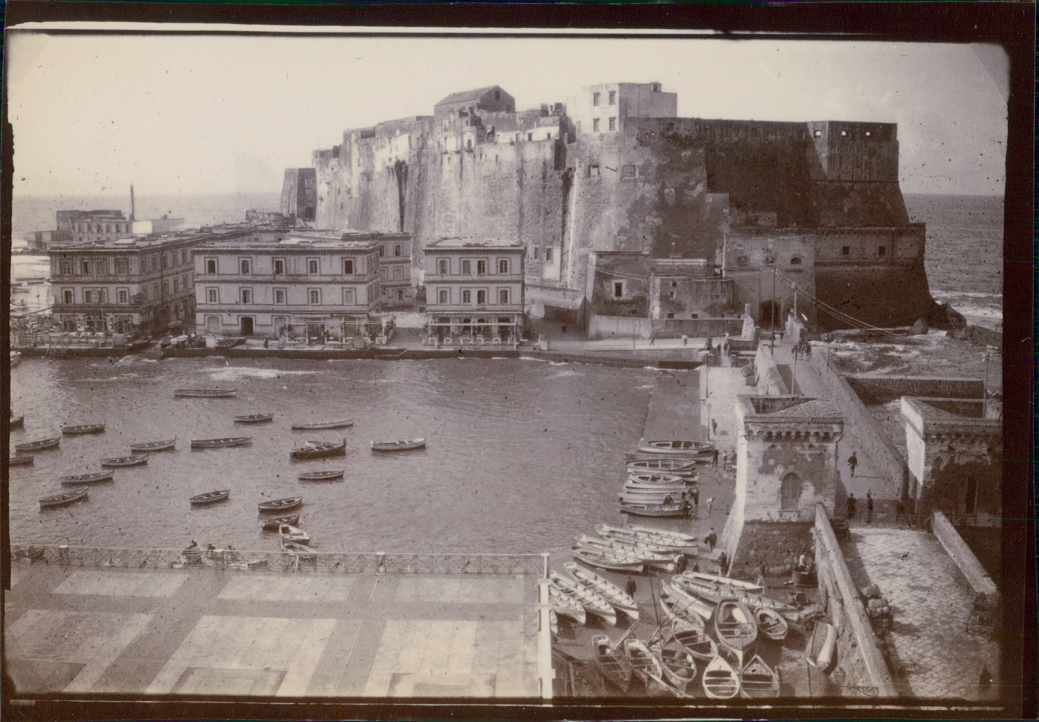 Italie Castel dell'Ovo Vintage citrate print Vintage cit Naples ca.1900 