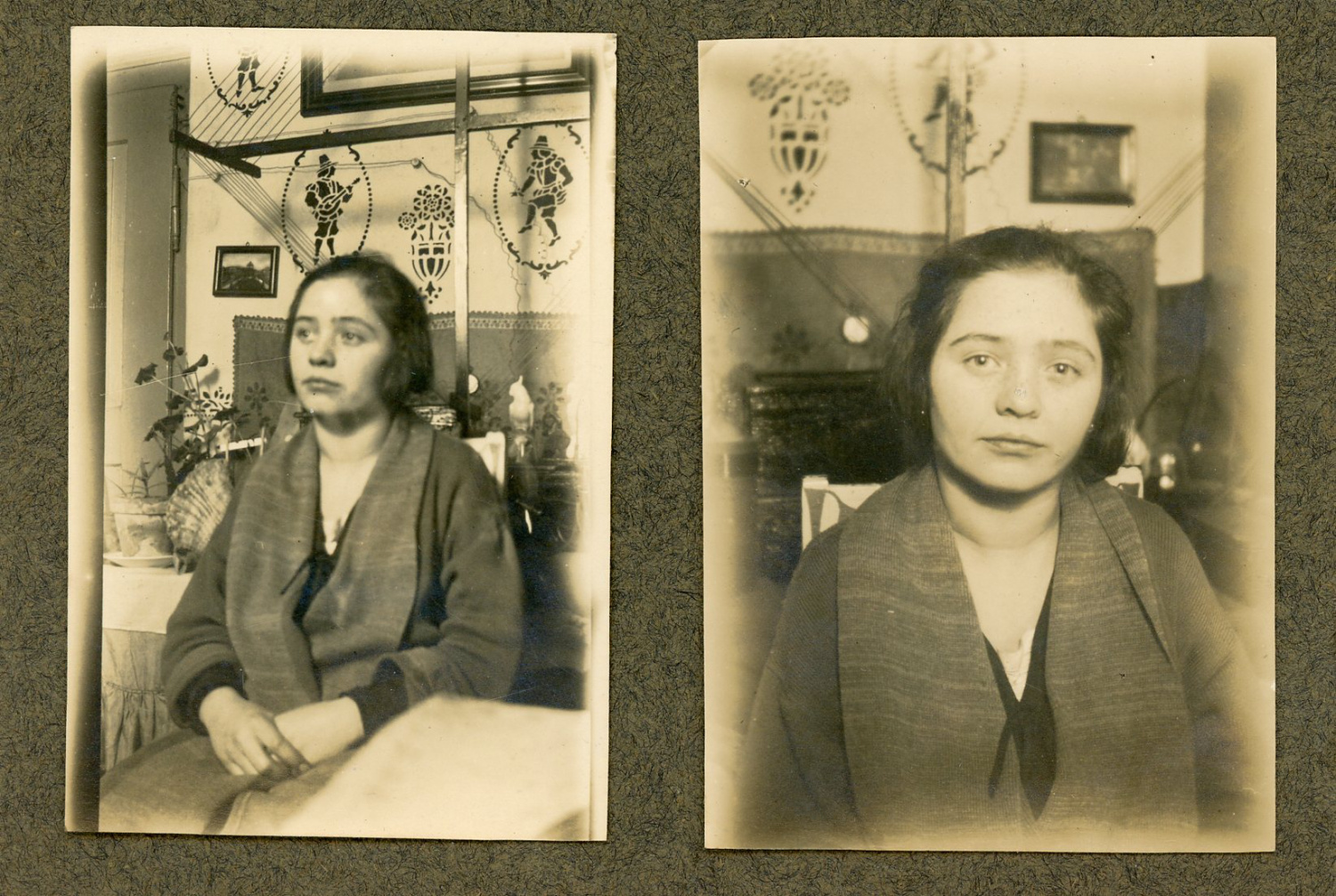 Portrait de jeune fille en diptyque Photographie originale / Original photograph [ ]