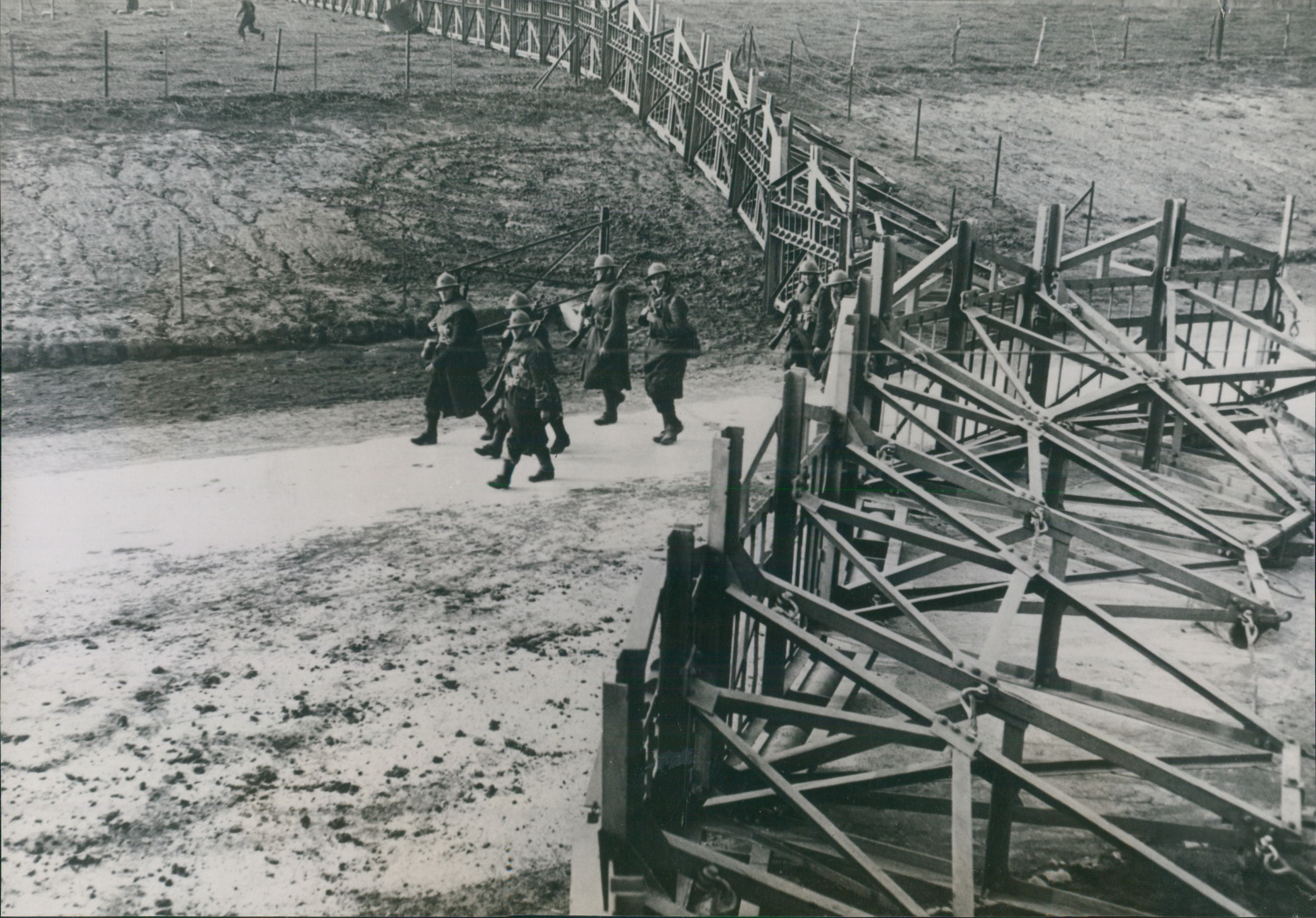 Guerre 39 45 Obstacles Anti Chars Sur La Frontiere Belge 1939 Vintage Silver Print By Photographie Originale Original Photograph 1939 Photograph Photovintagefrance