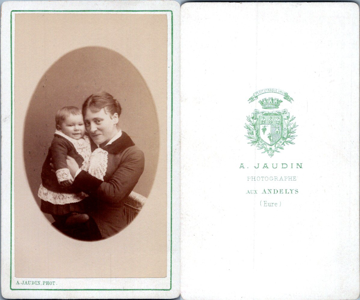 Jaudin Les Andelys Jeune Femme Et Son Bebe Souriant Circa 1870 By Photographie Originale Original Photograph 1870 Photograph Photovintagefrance
