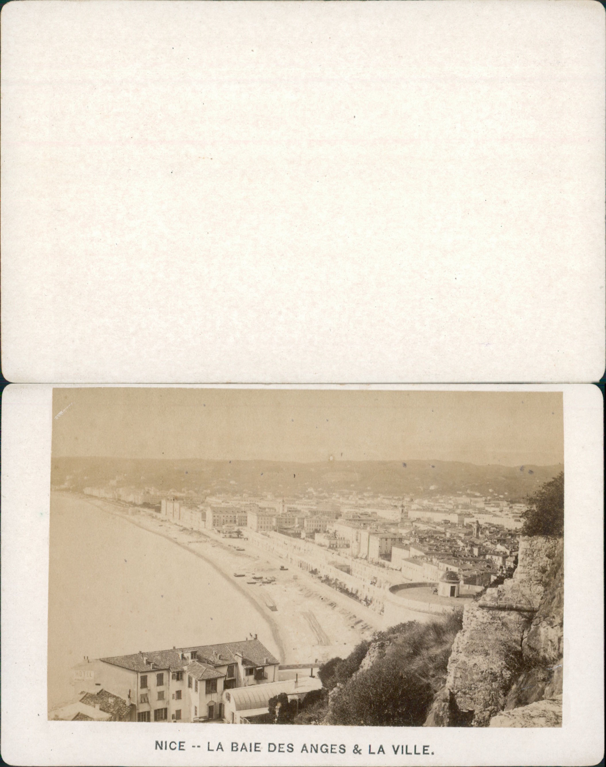 France, Nice, La Baie des Anges et la ville, circa 1870 von