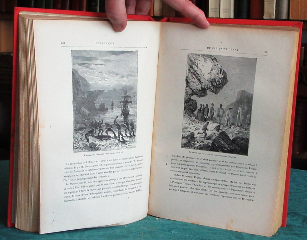 Les Enfants du Capitaine Grant - Voyage autour du monde. (1 éléphant Hachette) VERNE Jules [Très bon] [Couverture rigide]