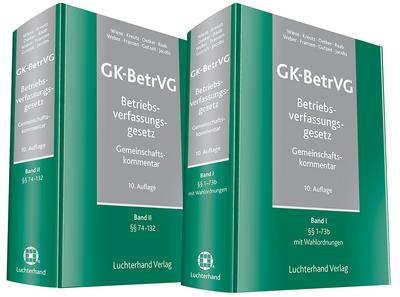 Gemeinschaftskommentar zum Betriebsverfassungsgesetz (GK-BetrVG): Band 1: §§ 1-73b mit Wahlordnungen, Band 2: §§ 74-132 mit Kommentierung des BetrVG : Band 1: Paragraphen 1-73b mit Wahlordnungen Band 2: Paragraphen 74-132 mit Kommentierung des BetrVG. Inkl. jBook - Günther Wiese, Peter Kreutz, Harmut Oetker, Thomas Raab, Christoph Weber, Martin Franzen, Martin Gutzeit, Matthias Jacobs