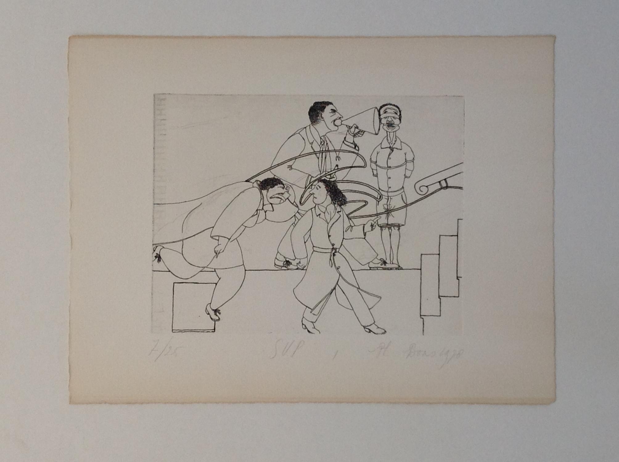 Philip Boas 13 Original Etchings SVP 1978 Numbered and SIGNED