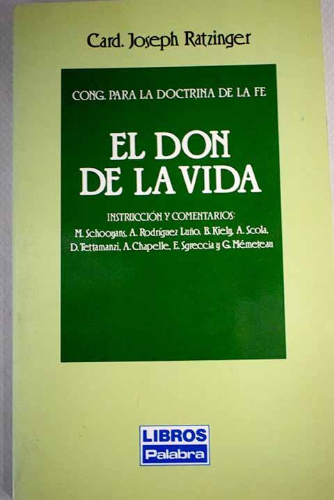 El don de la vida - Congregación Para La Doctrina De La Fe