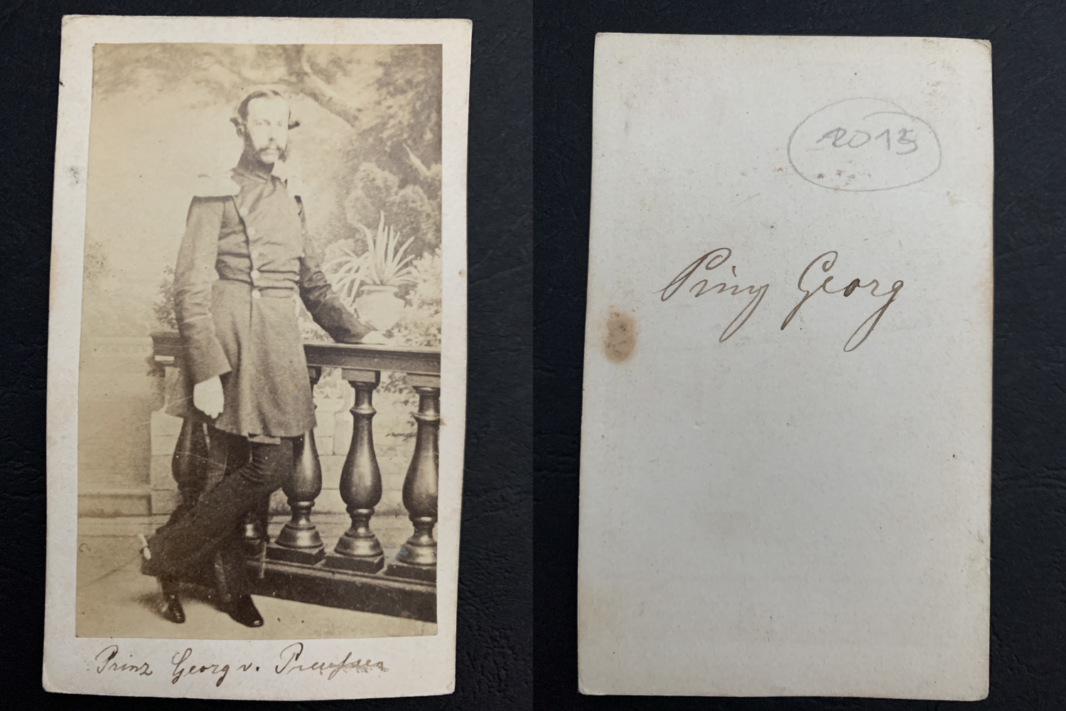 Prinz Georg von Preussen by Photographie originale / Original photograph: (1865) Photograph 