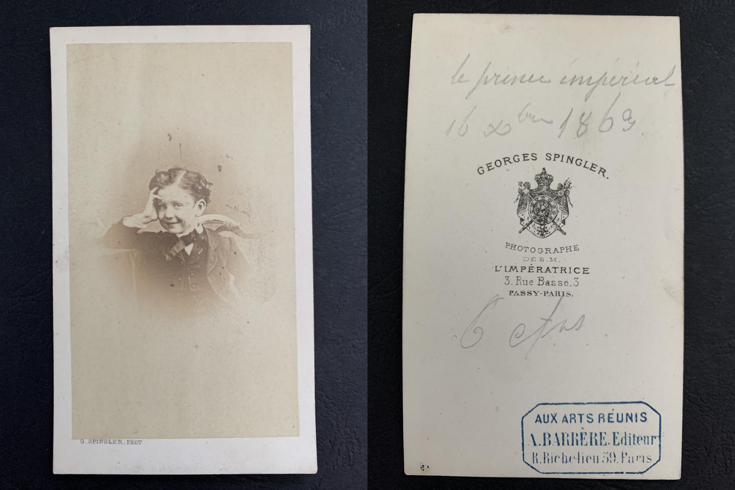 Spingler, Paris, le prince Louis-Napoléon by Photographie originale ...