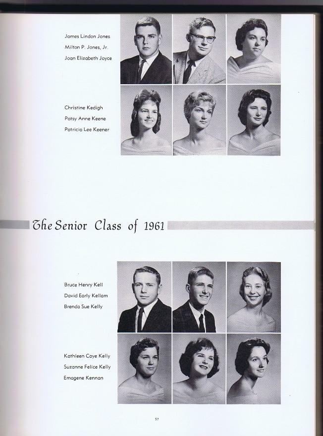 Princess Anne High School Lynnhaven, Virgina. The Peerage 1961. by