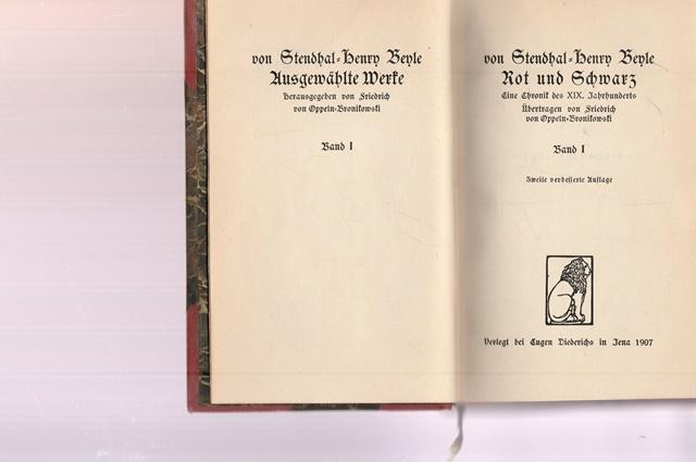 Rot und Schwarz. Eine Chronik des XIX. Jahrhunderts. - Stendhal, Henry Beyle