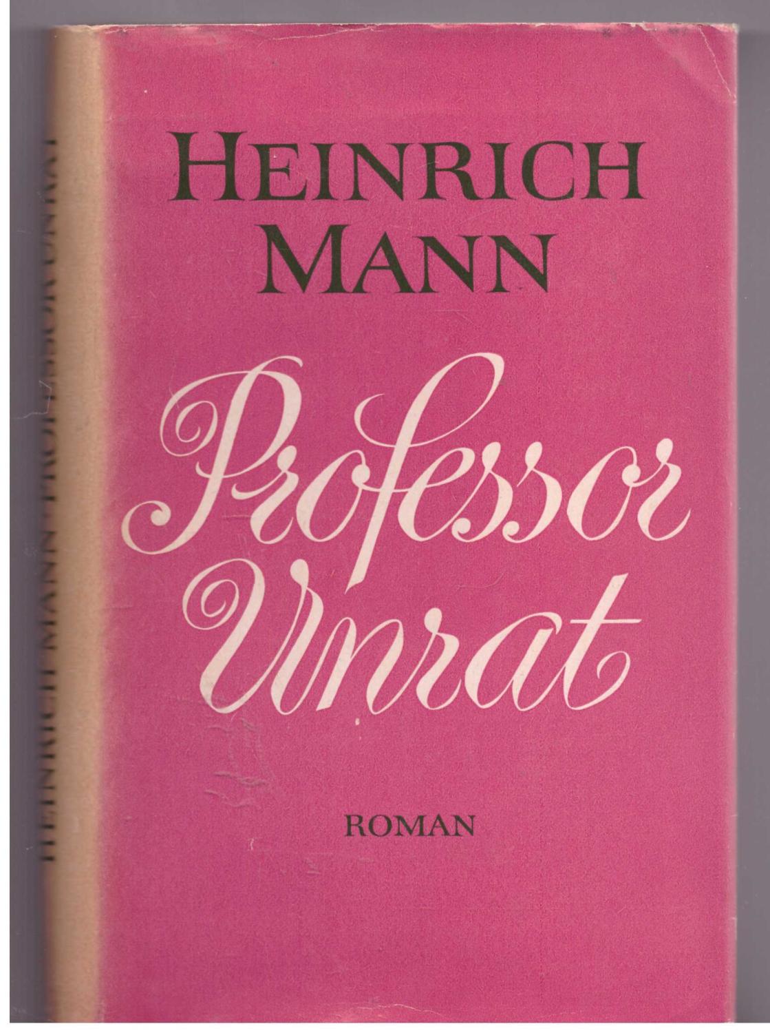 Professor Unrat Oder Das Von Mann - ZVAB