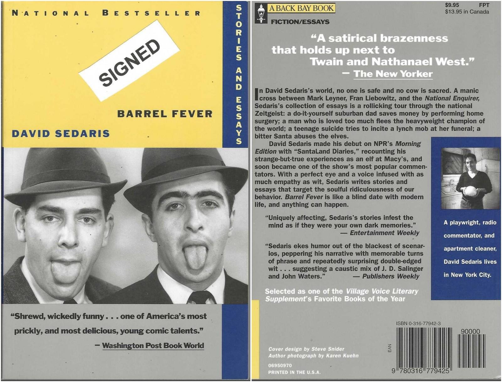 Barrel Fever by David Sedaris, First Edition - AbeBooks