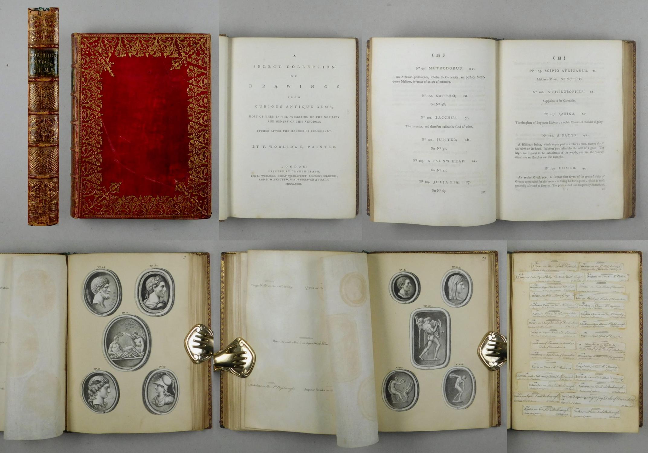A select Collection of Drawings from curious Antique Gems. Worlidge, T,: [ ]