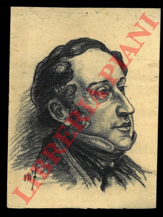 Abebooks Disegno orginale di volto ottocentesco
