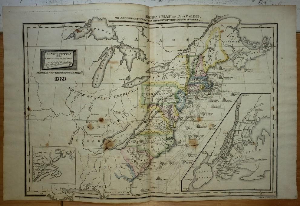 Original Map "Eighth Map or Map of 1789." A Series of Maps to Willard