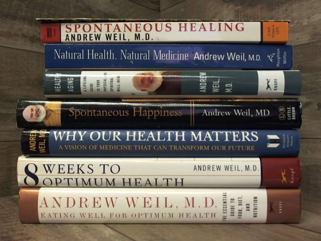 7 Andrew Weil Books ( Spontaneous Healing, Natural Health and Med Andrew Weil [Very Good] [Hardcover]