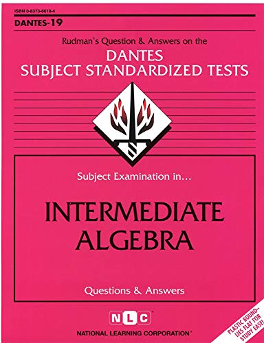 Intermediate Algebra (DANTES SUBJECT STANDARDIZED TESTS (DANTES)) Plastic Comb - National Learning Corporation