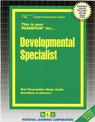 Developmental Specialist(Passbooks) (Career Examination Series) Spiral-bound - National Learning Corporation