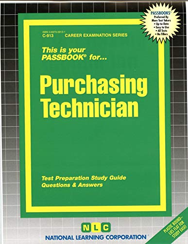 Purchasing Technician(Passbooks) (Career Examination Series) Spiral-bound - National Learning Corporation