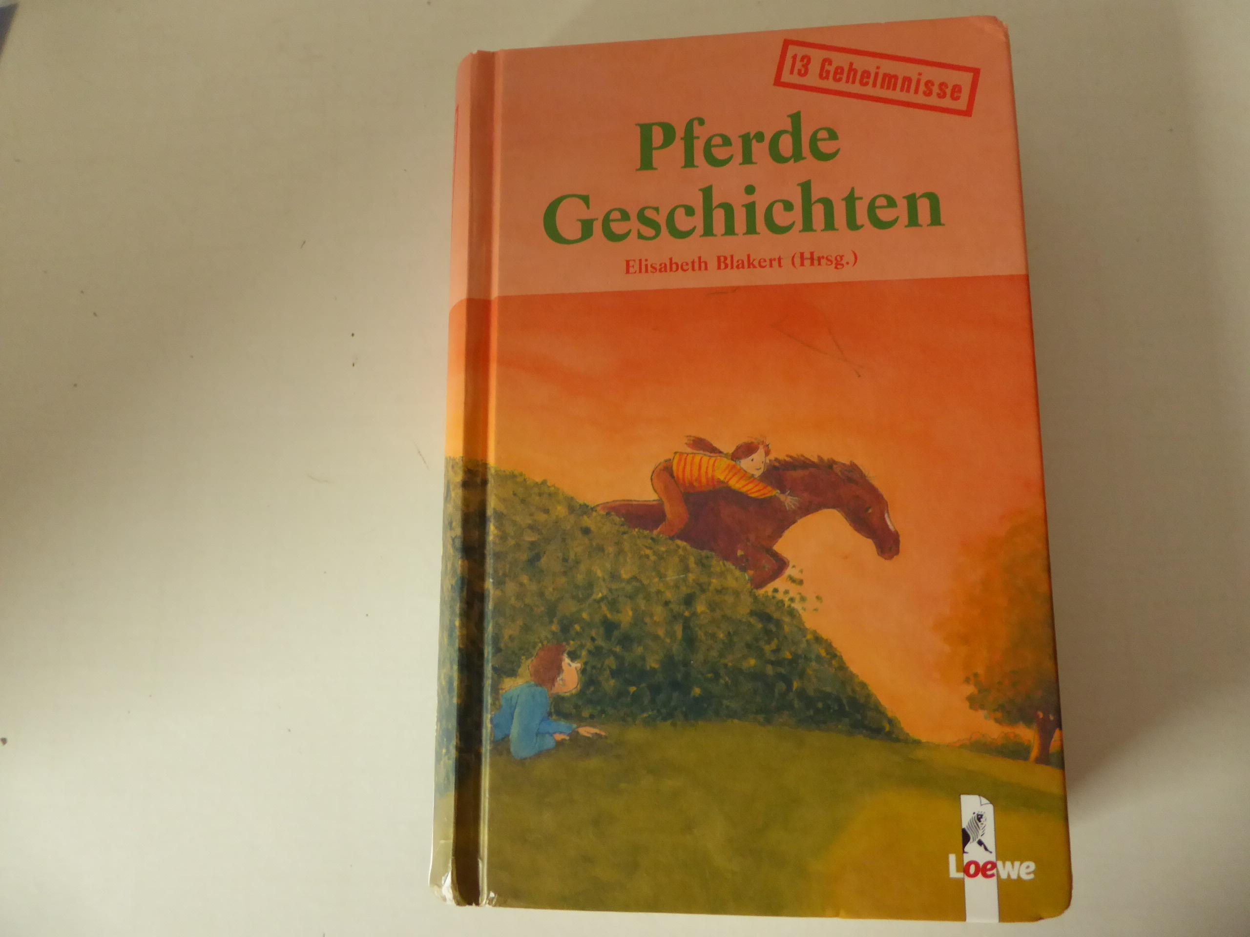 Pferdegeschichten. 13 Geheimnisse. Hardcover - Elisabeth Blakert (Hg.)