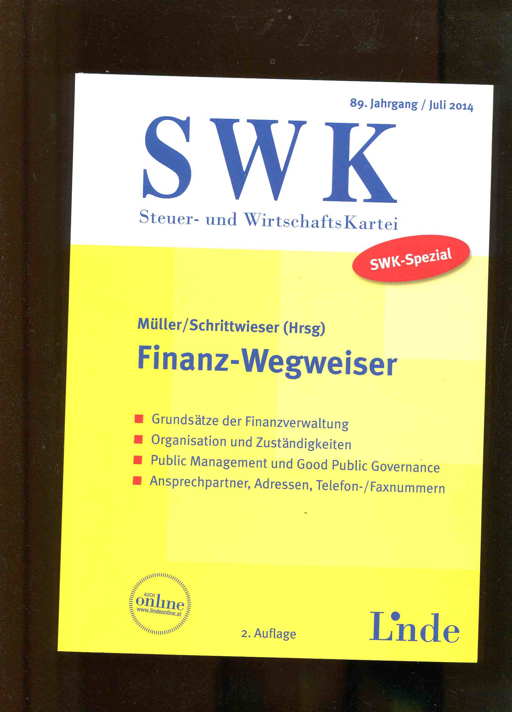 SWK-Spezial Finanz-Wegweiser. - Müller, Eduard und Eva Maria Schrittwieser