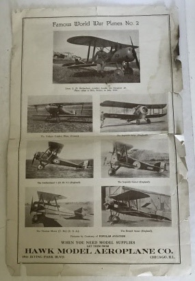 Broadside Advertisement For The Hawk Model Aeroplane Company [Ephemera], [Aviation], [Aeroplanes], [Advertising] [Fair]