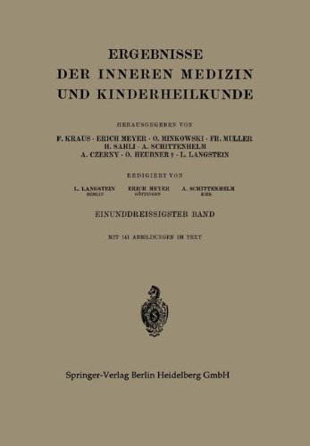 Ergebnisse der Inneren Medizin und Kinderheilkunde (German Edition) [Soft Cover ] - Langstein, Leo