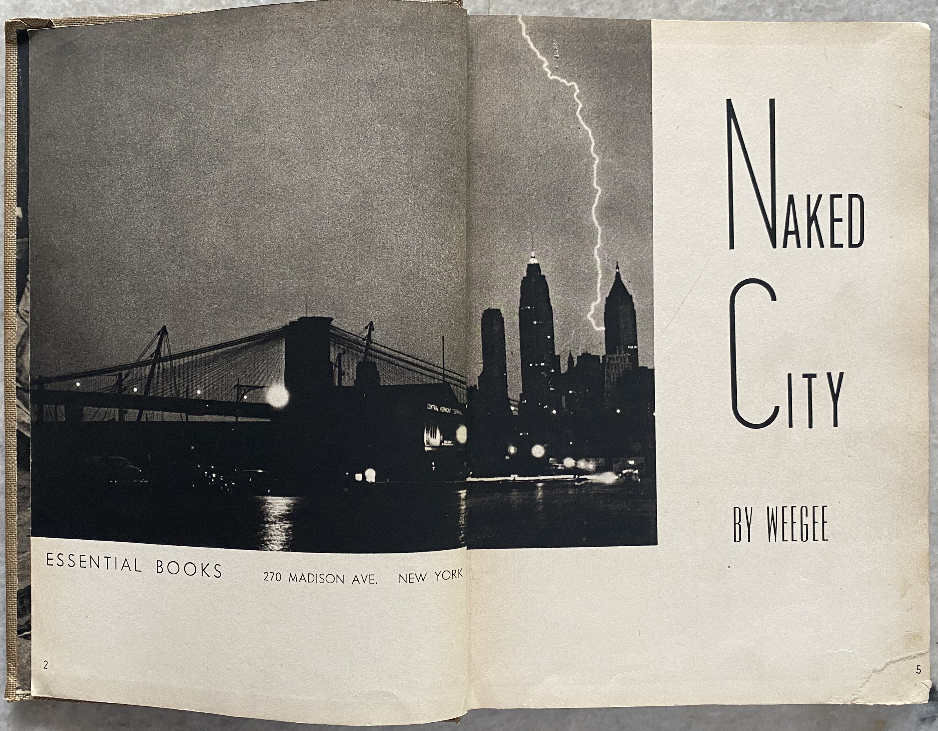 Naked City by Weegee, First Edition – AbeBooks