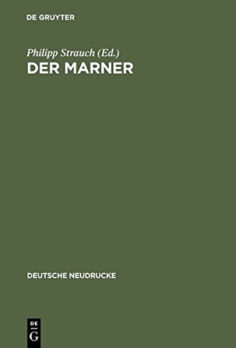 Der Marner (Quellen und Forschungen zur Sprach- und Culturgeschichte der germanischen VÃ¶lker) (German Edition) Hardcover - Strauch, Philipp