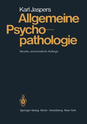 Allgemeine Psychopathologie (German Edition) [Soft Cover ] - Jaspers, Karl