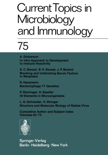 Current Topics in Microbiology and Immunology / Ergebnisse der Microbiologie und Immunitätsforschung