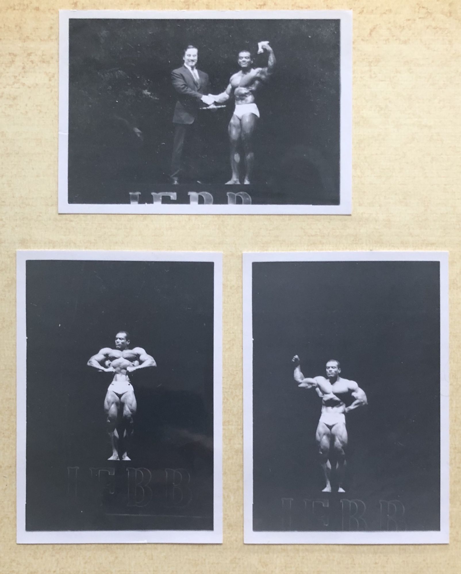 MALE BODY BUILDERS SERGIO OLIVA (MR. OLYMPIA) AND FRANK ZANE (MR