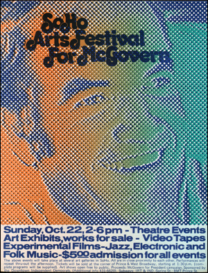 SoHo Arts Festival For McGovern Jean Granirer, Bill Baird, Al Carmines, Dino and Aleen Narizzano, Yvonne Rainer, Marilyn Wood, Ruth Coron, Kenneth Ki