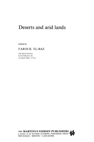 Deserts and Arid Lands (Remote Sensing of Earth Resources and Environment)