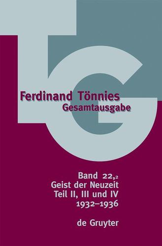 1932-1936 Geist Der Neuzeit (German Edition) by Tonnies Carstens, Ferdinand Barbel [Hardcover ] - Tonnies Carstens, Ferdinand Barbel