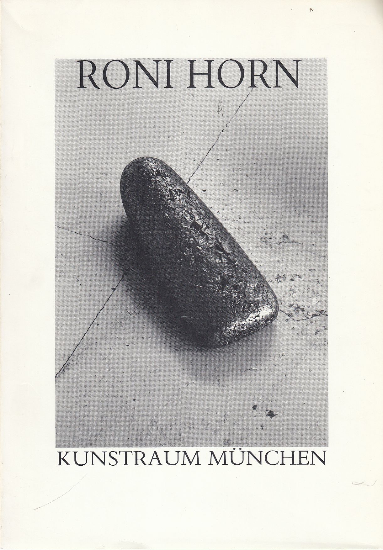 Roni Horn. Kunstraum München, 18.3. - 26.4.1980.: Sehr gut Softcover ...
