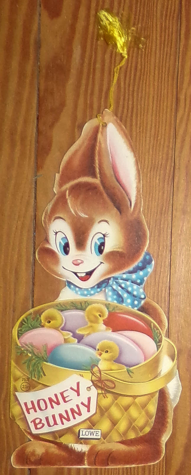 Honey Bunny - Book No. 2571 with 25 Cent Price - Mounted on 14" Tall Colorful Cardboard Cut-Out Rabbit Lowe [Used - Very good] [Softcover]