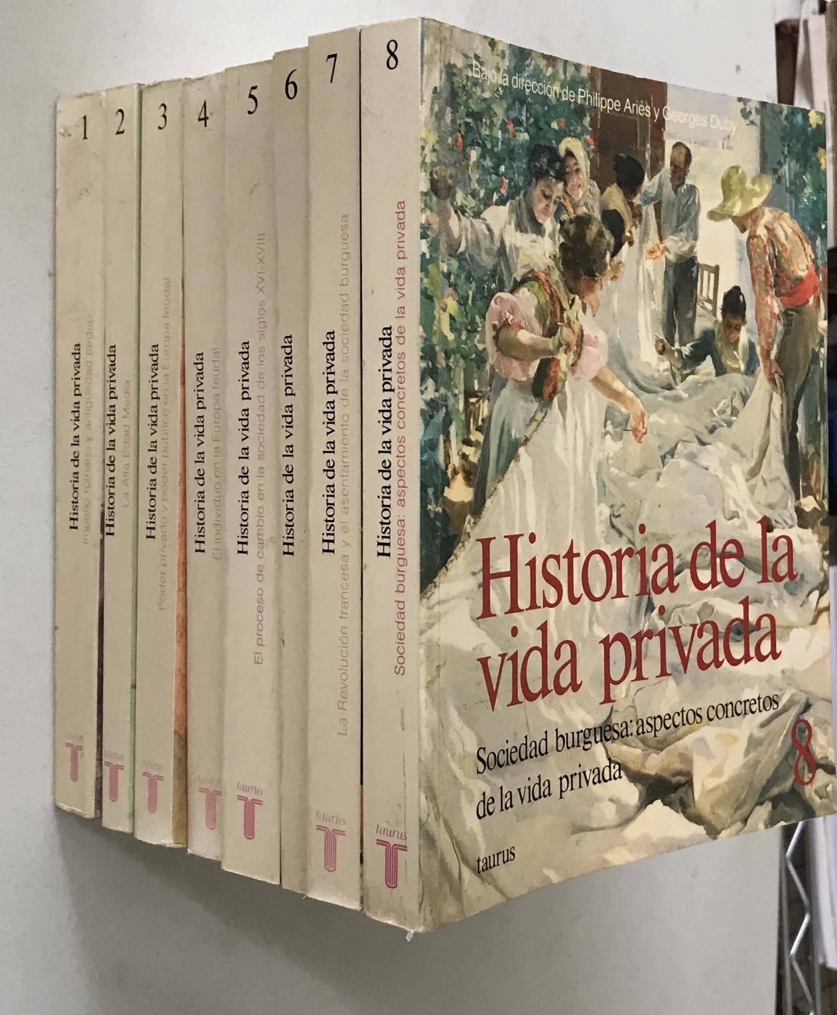 Historia de la Vida privada volumes 1-8 - Phillipe Aries y George Duby