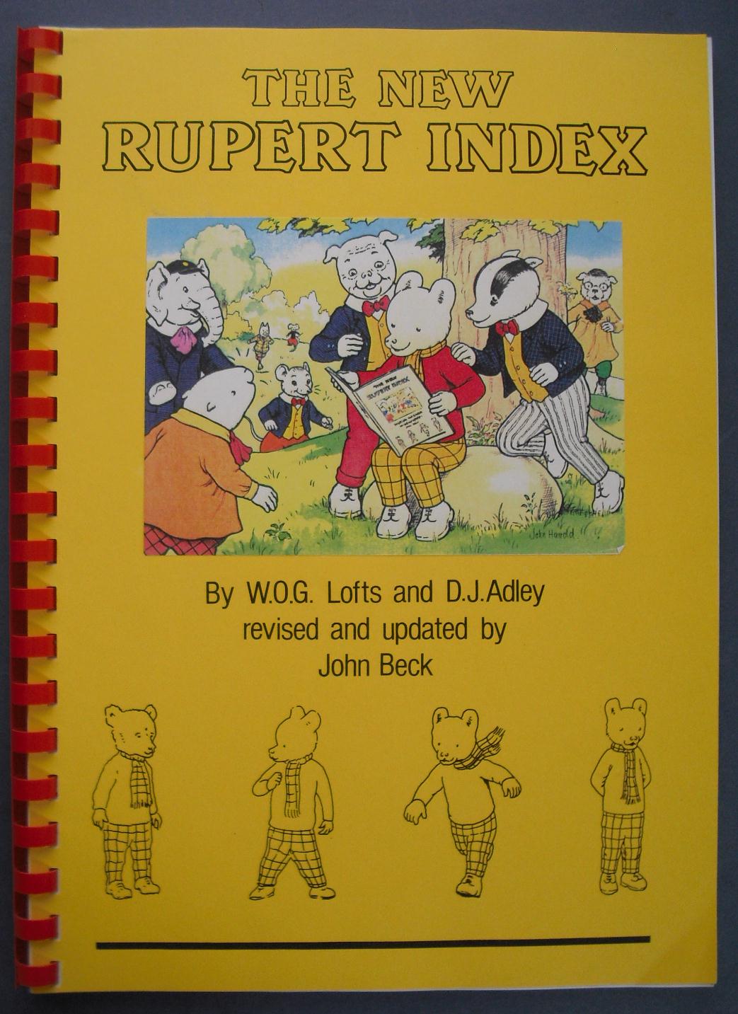 The New Rupert Index A Bibliography of Rupert Bear by Lofts and Adley
