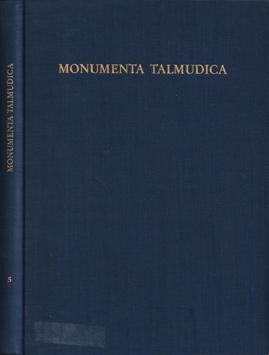 Monumenta Talmudica. Fünfter Band: Geschichte. I. Teil: Griechen und Römer. Erstes Heft: Traum und Traumdeutung. - Krauss, Samuel (Bearb.)