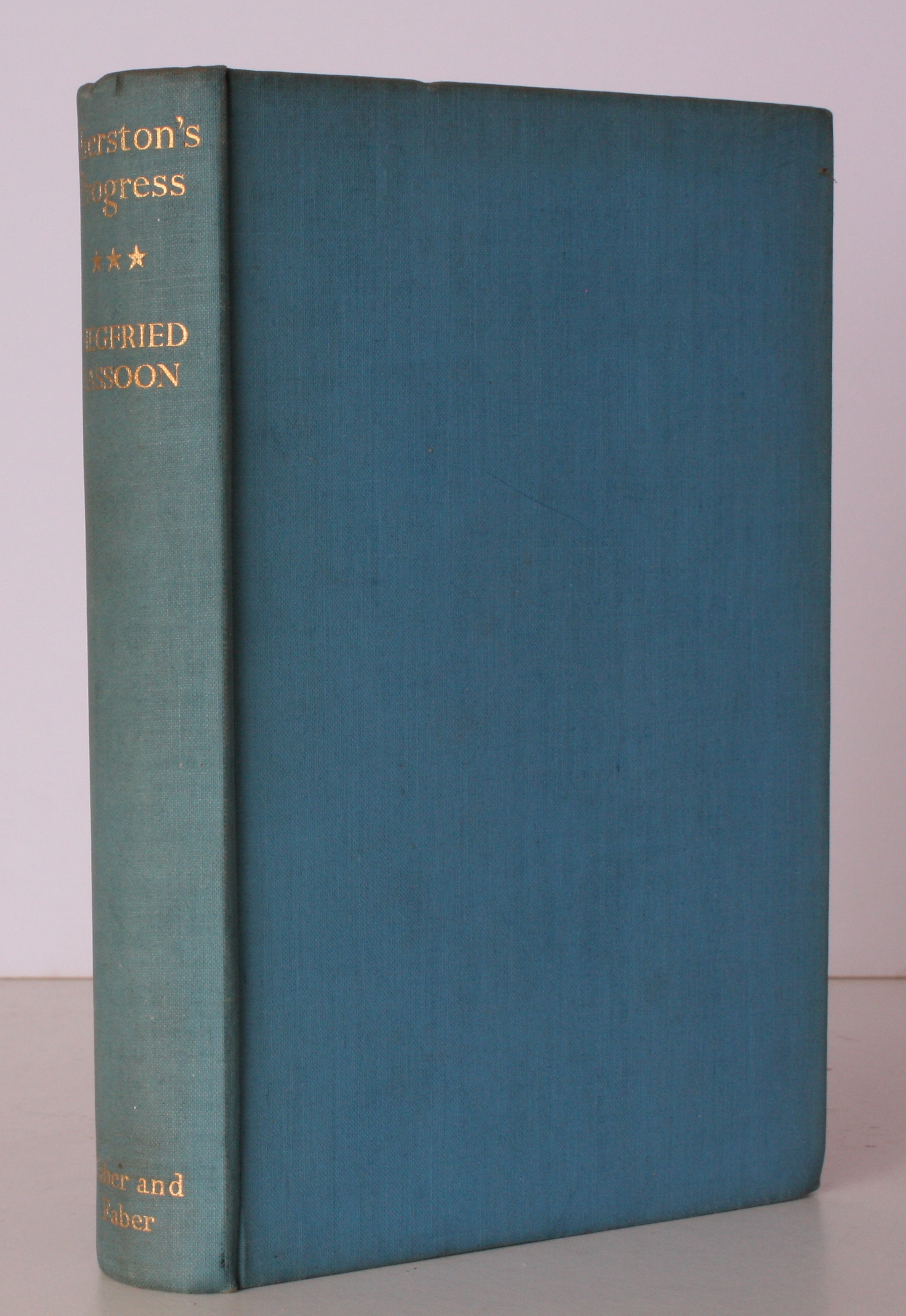 Sherston's Progress. BRIGHT, CLEAN COPY by SASSOON Siegfried: (1936 ...