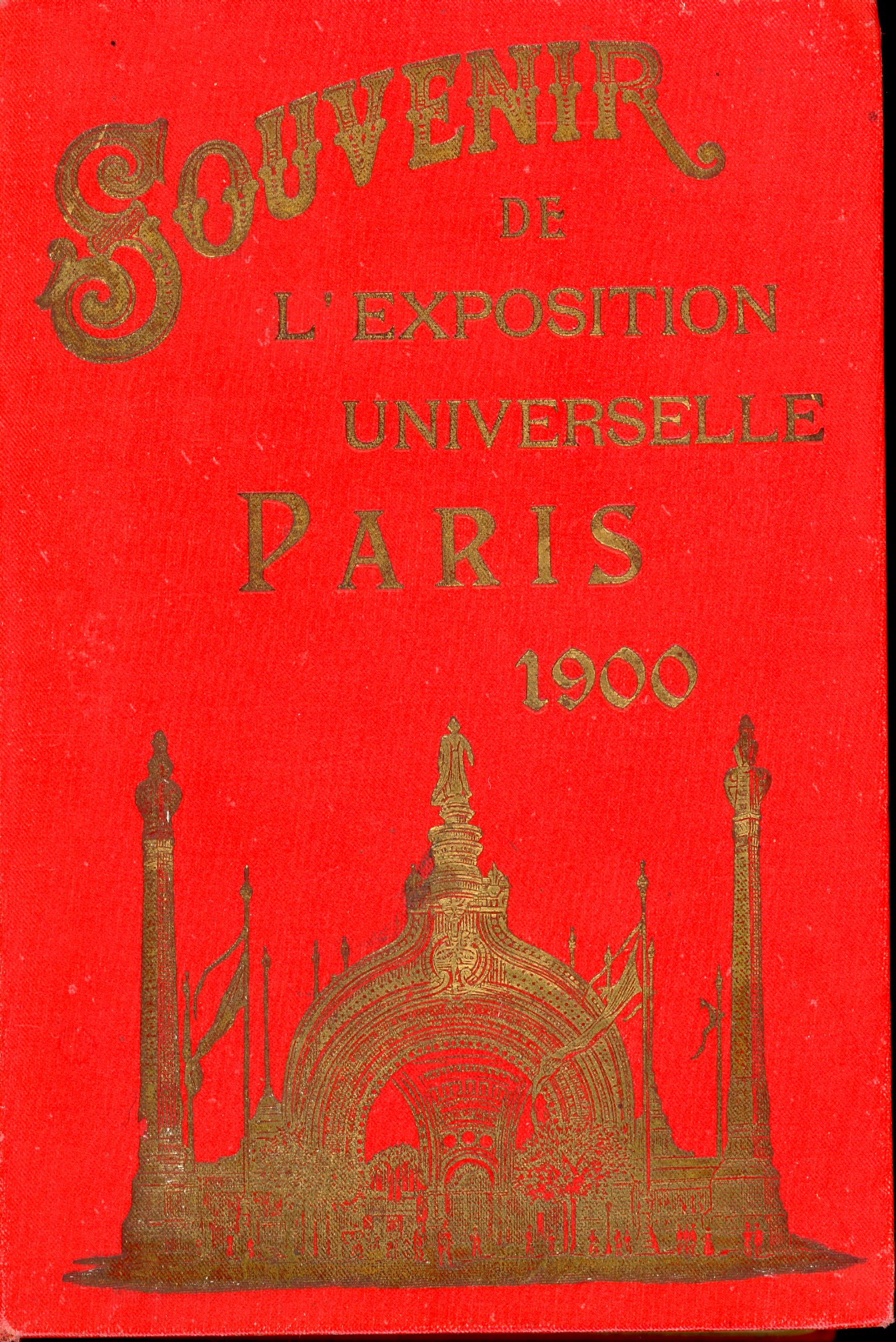 Lot de 3 albums souvenirs de l'Exposition Universelle de 1900
