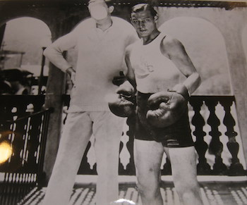 Publicity Still of Rudolph Valentino, boxing. Rudolph Valentino.: Manuscript&nbsp;/&nbsp;Paper&nbsp;Collectible | Wittenborn Art