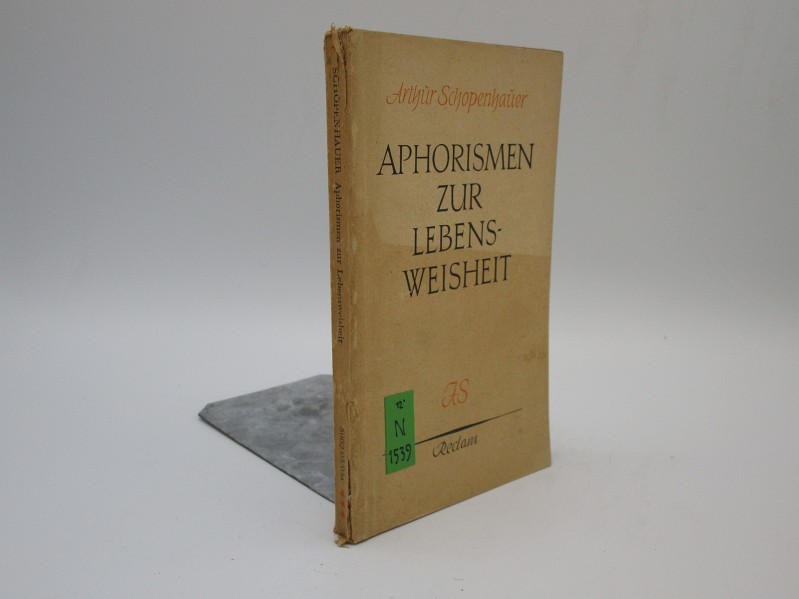 Aphorismen zur Lebensweisheit. Hrsg. v. Arthur Hübscher. Mit einem Vorwort . Universal-Bibliothek, 5002/03/03a - Schopenhauer, Arthur