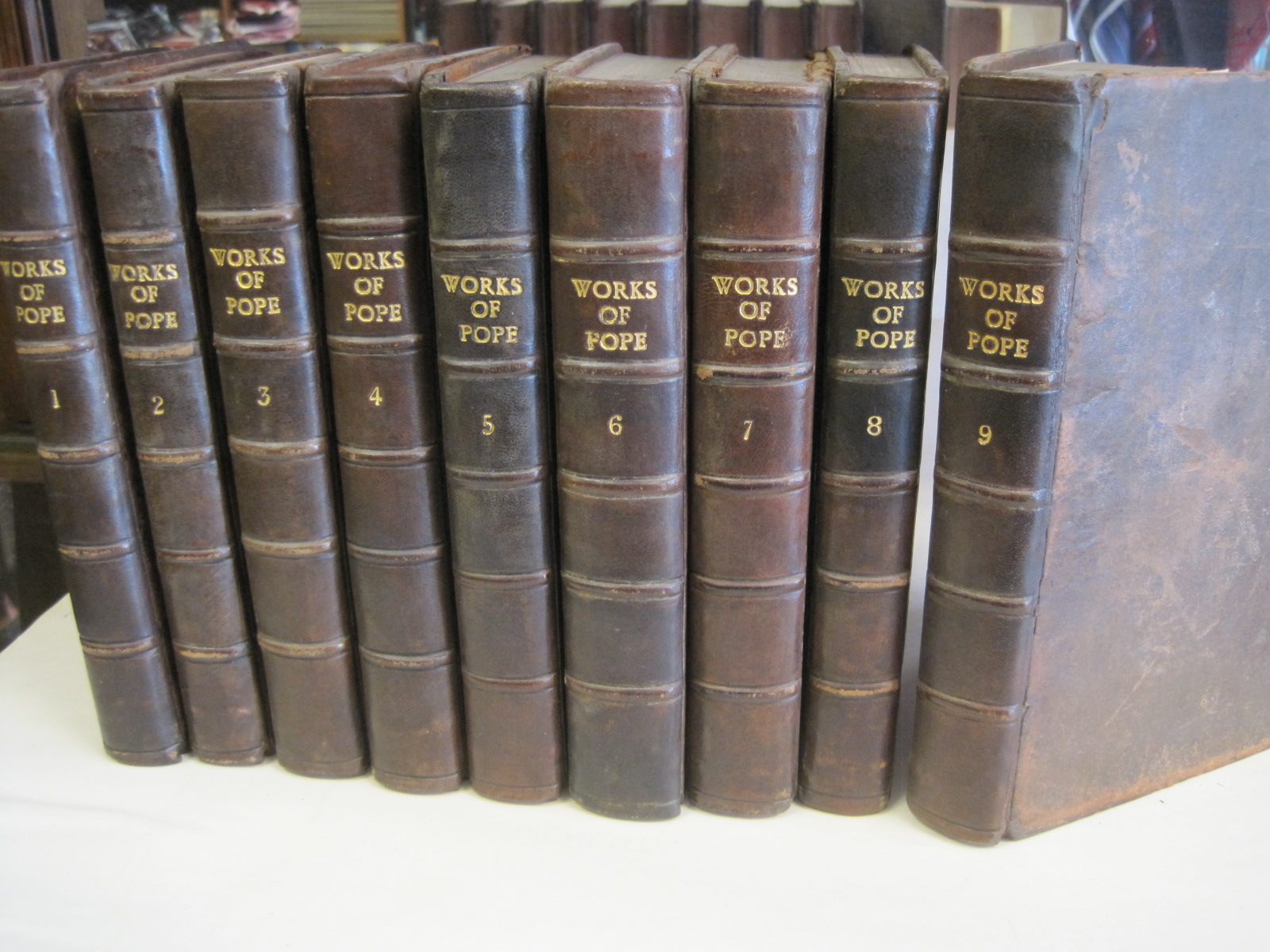 The Works of Alexander Pope Esq. In Nine Volumes Complete. With His Last Corrections, Additions, and Improvements; as They Were Delivered to the Editor a Little Before His Death: Together with the Commentaries and Notes of Mr. Warburton. - Pope, Alexander; Warburton