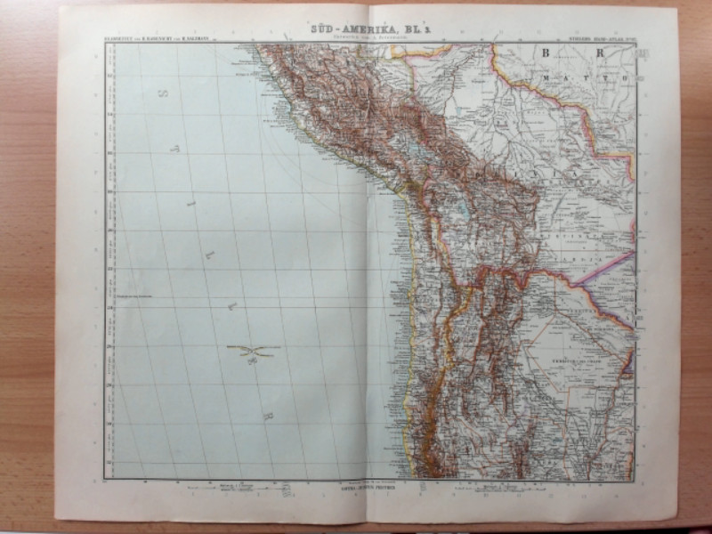 Stielers Hand - Atlas --- Süd - Amerika by Perthes, Justus:: (1909) Art ...