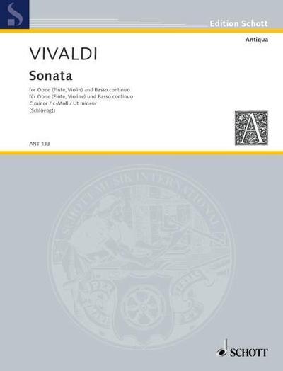 Sonata c-Moll : RV 53. Oboe (Violine, Flöte) und Basso continuo (Violoncello, Viola da gamba)., Antiqua, Eine Sammlung alter Musik - Edition Schott - Antonio Vivaldi
